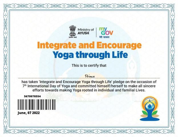 7th INTERNATIONAL DAY OF YOGA